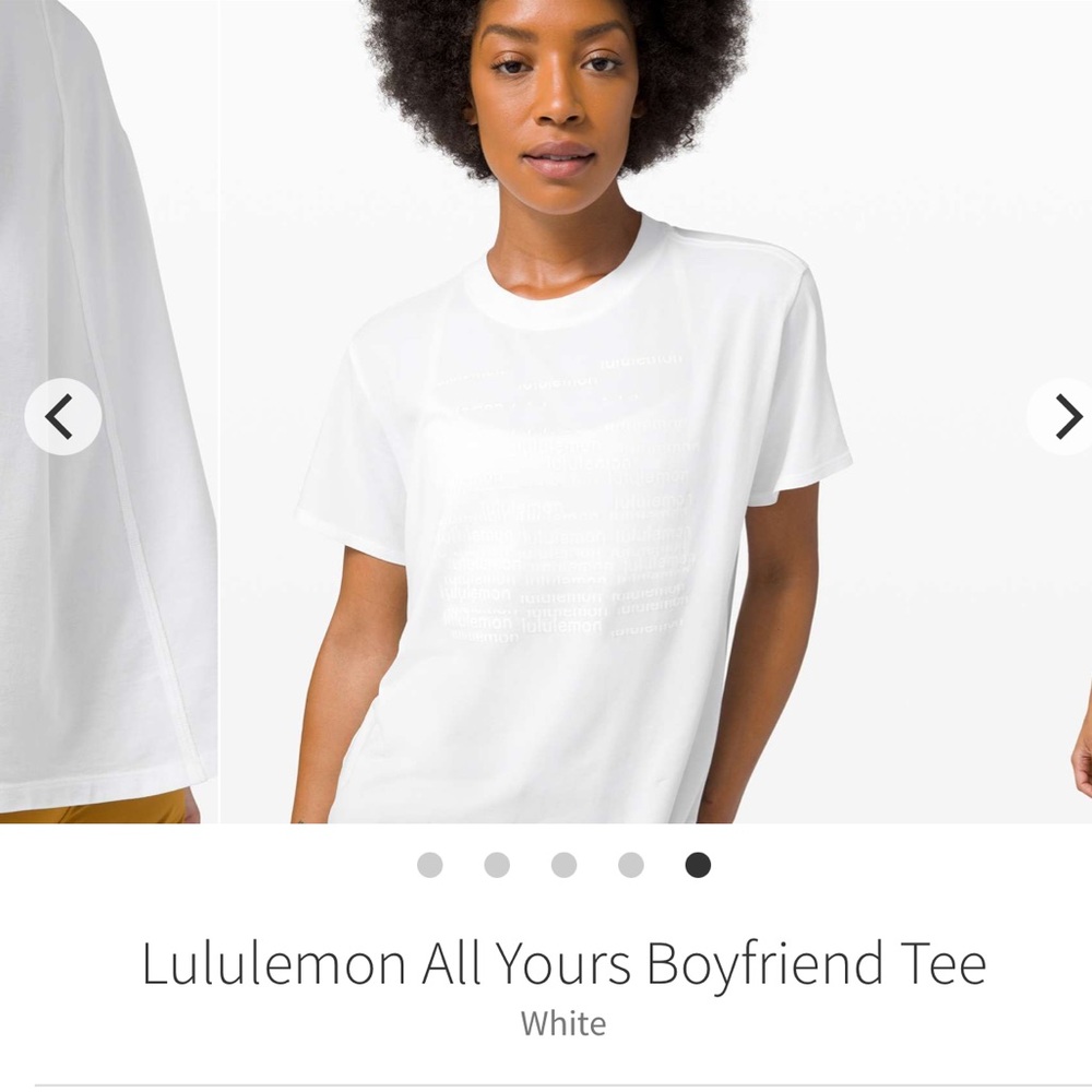 lululemon athletica All Yours Boyfriend Tee - White